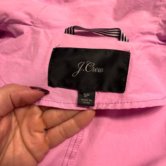 J.Crew Mercantile Pink Perfect Rain Jacket Size SP - Picture 4 of 8